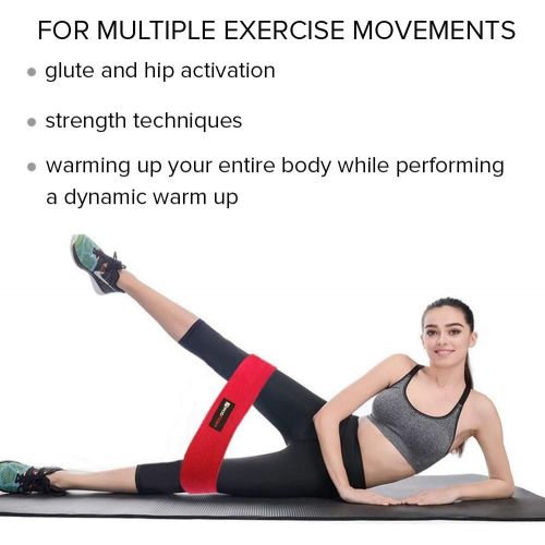  [아마존 핫딜]  [아마존핫딜]WODFitters Hip Resistance Bands - Fabric Hip Bands - Cotton Non-Slip Hip Thruster Loop Band Set - for Glute Activation, Booty Exercise and Fitness Workout - 3 Different Strength Elastic Hip B