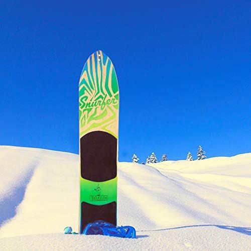  [아마존베스트]WODFitters - SNURFER - The Nomad Snow Surfer - Snow Surfer Board - Great Snowboarding Alternative - Blue/Green