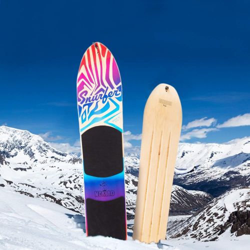  [아마존베스트]WODFitters - SNURFER - The Nomad Snow Surfer - Snow Surfer Board - Great Snowboarding Alternative - Blue/Green