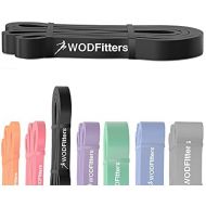 WODFitters Pull Up Assistance Band for Stretching, Mobility Workouts, Warm Up, Recovery, Powerlifting, Home Fitness and Exercise - Single Band