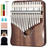 Kalimba Thumb Piano 17 Key Finger Piano (Kalimba-Brown)