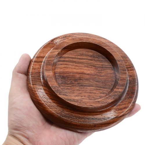  WOGOD Grand Piano Caster Cups Solid wood Caster Non-Slip Pad (Rosewood PA-22)