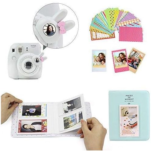  Wogozan 9 in 1 Accessories for Fujifilm Instax Mini 9 8 Instant Camere Case Accessories Kit (Magic Pink Kit)