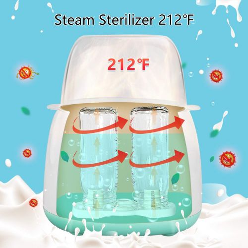  [아마존베스트]Bottle Warmer Sterilizer, WOHOME 5-in-1 Baby Bottle Warmer with Rapid Heating Warm Milk...