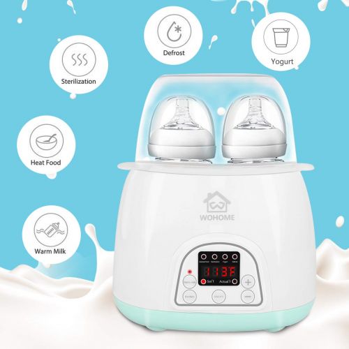  [아마존베스트]Bottle Warmer Sterilizer, WOHOME 5-in-1 Baby Bottle Warmer with Rapid Heating Warm Milk...