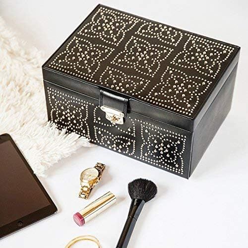  WOLF Marrakesh Medium Jewelry Box, Black