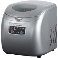 [아마존베스트]Woltu ice cube maker ice maker 12 kg 24 hours, 3 ice cube sizes, 2.8 litres water tank, 120 W ABS #1841, Silver