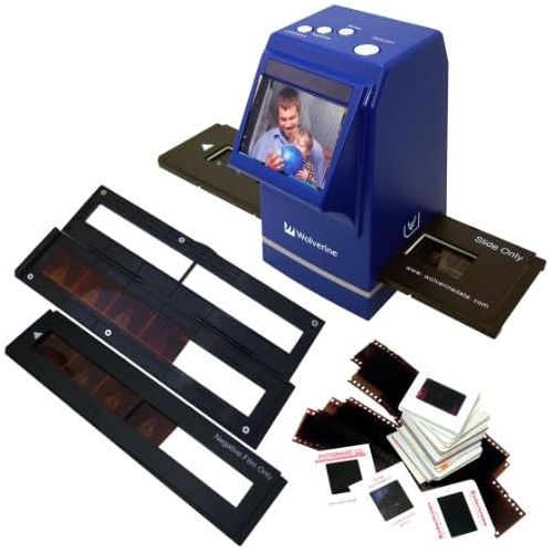  Wolverine F2D300 7.3MP 35mm Slides and Negatives to Digital Image Converter (Blue)