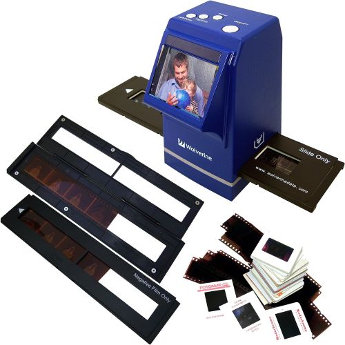  Wolverine F2D300 7.3MP 35mm Slides and Negatives to Digital Image Converter (Blue)