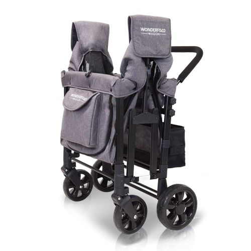  [아마존베스트]WonderFold Baby Multi-Function Four Passenger Wagon Folding Quad Stroller with Removable...