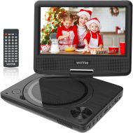 [아마존 핫딜] [아마존핫딜]WONNIE 9.5 inch Portable DVD Player for Kids, Travel DVD CD Player for Car, with 7.5 inch Swivel Screen, Remote Control, USB / SD Card Reader ( Black)