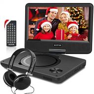 WONNIE 11.5 Inch Portable DVD Player Swivel Screen, USB / SD Slot Kids ( Black )