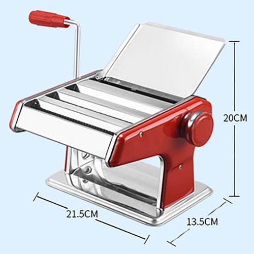  WOO 3 in 1 Heavy Duty Edelstahl Professionelle Frische Teigwaren Lasagne Spaghetti Tagliatelle Maker Machine Cutter mit 3 Cut Press Blade-Einstellungen mit Tischplatte Clamp Kitche