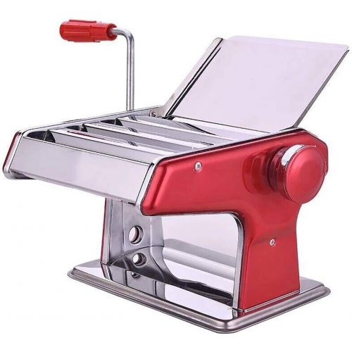  WOO 3 in 1 Heavy Duty Edelstahl Professionelle Frische Teigwaren Lasagne Spaghetti Tagliatelle Maker Machine Cutter mit 3 Cut Press Blade-Einstellungen mit Tischplatte Clamp Kitche