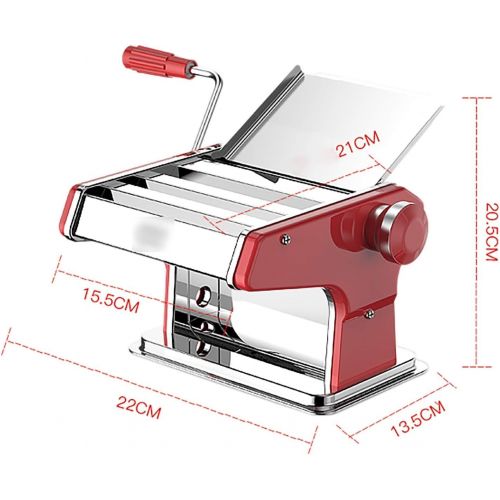  WOO 3 In 1 Fresh Pasta Maker Machine Roller - Lasagne-Spaghetti-Tagliatelle-Fettuccine - mit 3 Schneidklingeneinstellungen, Tischklammer und Spaghetti-Messwerkzeug