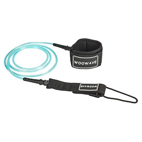  Visit the WOOWAVE Store WOOWAVE Surfboard Leash Premium Surf Leash SUP Leg Rope Straight 6/7/8/9 feet for All Types of Surfboards