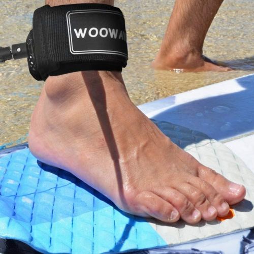  Visit the WOOWAVE Store WOOWAVE Surfboard Leash Premium Surf Leash SUP Leg Rope Straight 6/7/8/9 feet for All Types of Surfboards