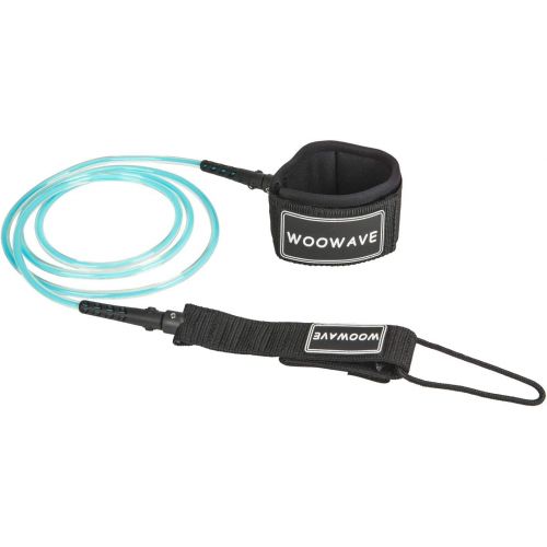 Visit the WOOWAVE Store WOOWAVE Surfboard Leash Premium Surf Leash SUP Leg Rope Straight 6/7/8/9 feet for All Types of Surfboards