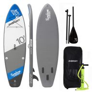 WOOWAVE DVSPORT Inflatable 10` Stand Up Paddle Board(5 Inches Thick)| Double layers Complete Package ISUP| Includes Adjustable Aluminum Paddle|Travel Backpack|BRAVO Double Function Hand Pu