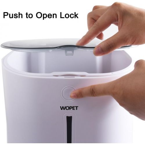  [아마존 핫딜] [아마존핫딜]WOPET Automatic Pet Feeder Food Dispenser for Cats and DogsFeatures: Distribution Alarms, Portion Control, Voice Recorder, Programmable Timer for up to 4 Meals per Day