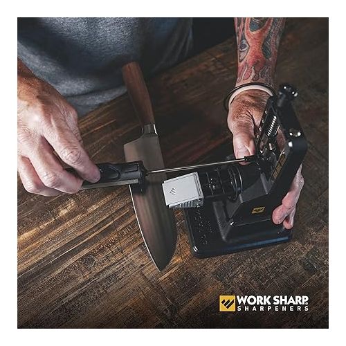  Work Sharp Precision Adjust Elite - Adjustable Knife Sharpening System - For Hunting, Serrated & Kitchen Knives