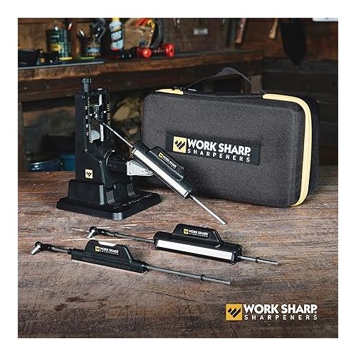  Work Sharp Precision Adjust Elite - Adjustable Knife Sharpening System - For Hunting, Serrated & Kitchen Knives