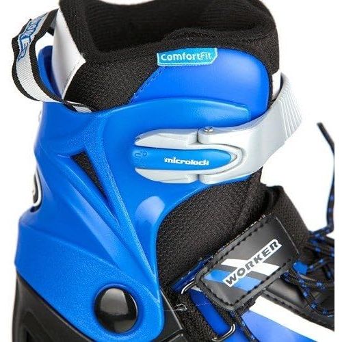  WORKER 2 in 1 Inlinerskate Schlittschuhe Lumine Groessenverstellbar XS (29-32) M(37-40) L(40-43)