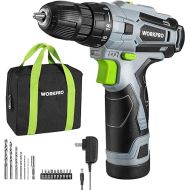 WORKPRO Cordless Drill Driver Kit, 12V Electric Screwdriver Driver Tool Kit, 3/8