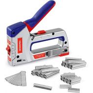 WORKPRO Heavy-Duty 4-in-1 Staple Gun Kit, Manual Brad Nailer with 3000 Staples and 1000 Brad Nails, for Upholstery, Material Repair, Decoration, Furniture, Doors, Windows, Carpentry & Home DIY Use