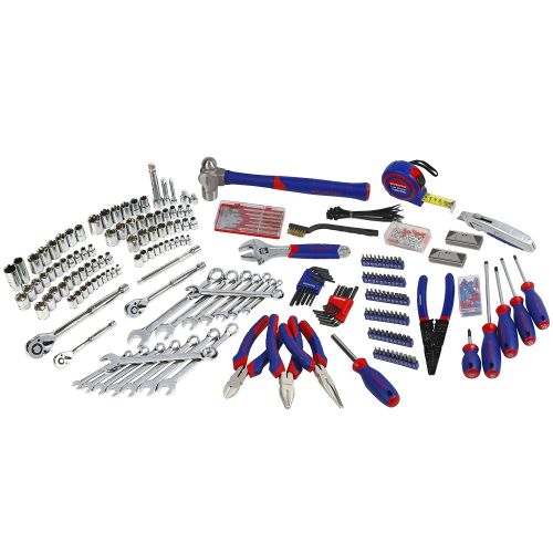  WORKPRO W009044A Mechanics Tool Set with 3-Drawer Heavy Duty Metal Box (408 Piece)