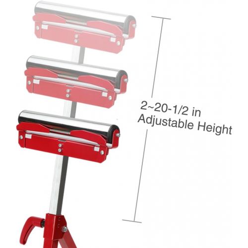  WORKPRO Folding Roller Stand Height Adjustable, 250 pound Load Capacity W137006A