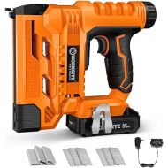 WORKSITE Cordless Brad Nailer 18 Gauge, Battery Powered Nail Staple Gun for Max 1-1/2” Thickness Soft Low Density Woodworking & DIY Projects, Only Compatible with 5/8
