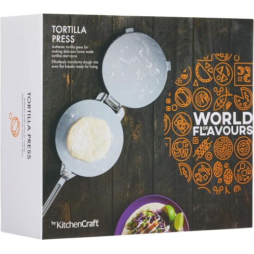  [아마존베스트]Kitchen Craft World Of Flavours Mexican Tortilla Press