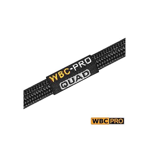  25 Foot - WBC-PRO-Quad Ultra-Silent Ultra-Flexible Balanced Star-Quad Cable with Neutrik Male & Female XLR Plugs & Black Tweed Jacket
