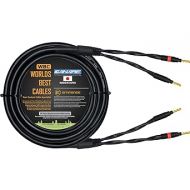 WORLDS BEST CABLES 20 Foot - Canare 4S11 - Audiophile Grade - HiFi Star-Quad Single Speaker Cable for Center Channel with Eminence Gold Banana Connectors
