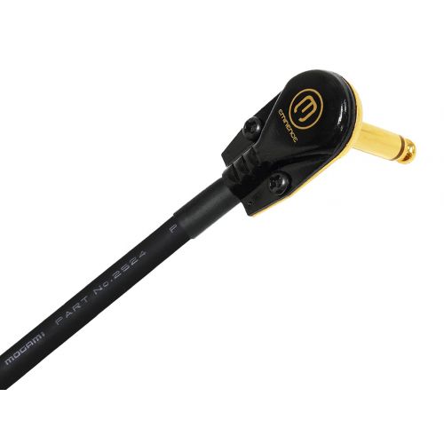  6 Units - 5 Inch - Pedal, Effects, Patch, instrument cable CUSTOM MADE By WORLDS BEST CABLES  made using Mogami 2524 wire and Eminence Gold Plated ¼ inch (6.35mm) R/A Pancake type