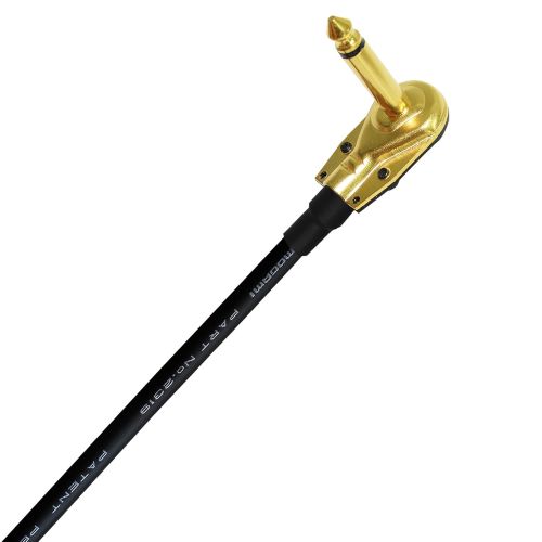  6 Units - 4 Inch - Pedal, Effects, Patch, instrument cable CUSTOM MADE By WORLDS BEST CABLES  made using Mogami 2319 wire and Eminence Gold Plated ¼ inch (6.35mm) R/A Pancake type