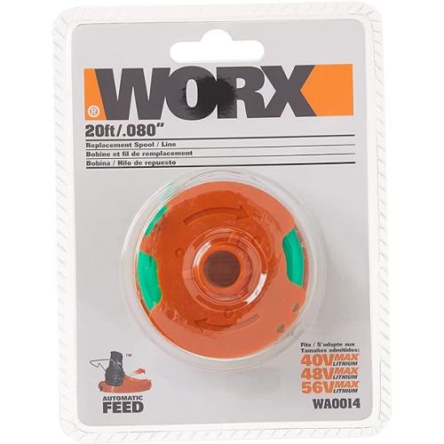  Worx WA0014 Pack of 2 Grass Trimmer Spools and Line