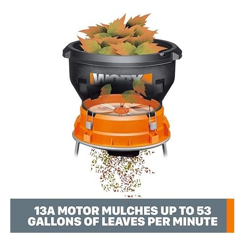  Worx WG430 13 Amp Electric Leaf Mulcher