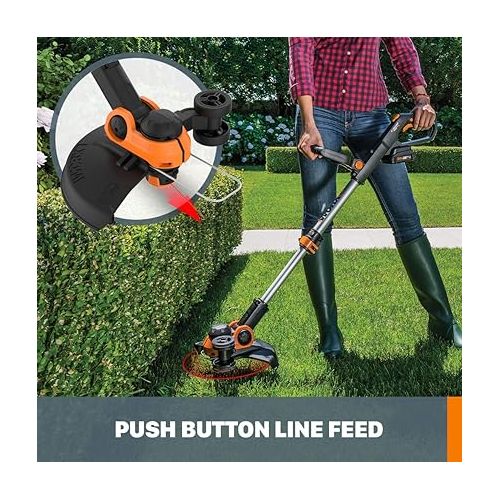  Worx String Trimmer Cordless GT3.0 20V PowerShare 12