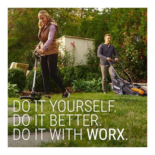  WORX WG896 12 Amp 7.5 Inch Electric Lawn Edger & Trencher, Orange and Black