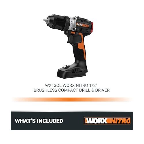  Worx Nitro 20V Cordless 1/2