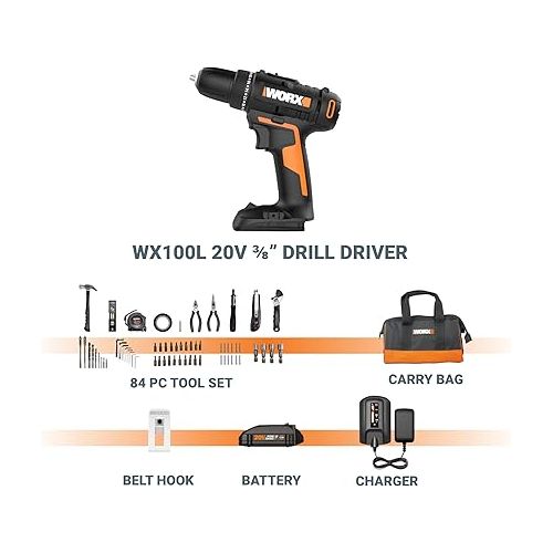  Worx 20V 3/8