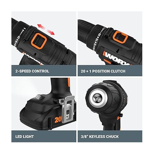  Worx 20V 3/8