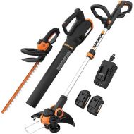 Worx 20V GT 3.0 + Turbine Blower + Hedge Trimmer (Batteries & Charger Included)