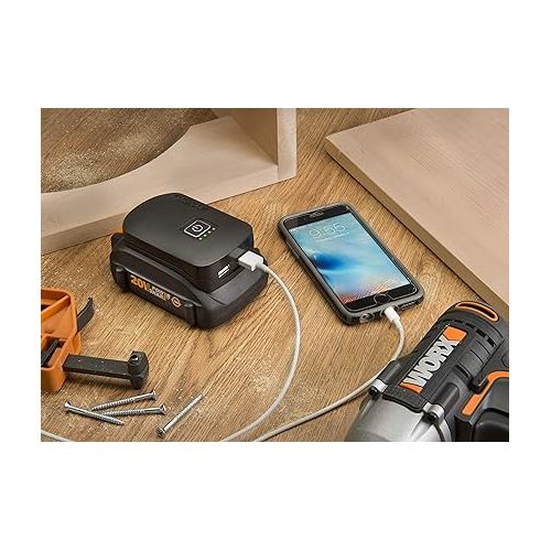  WORX WA3769 USB Charger Adapter Battery