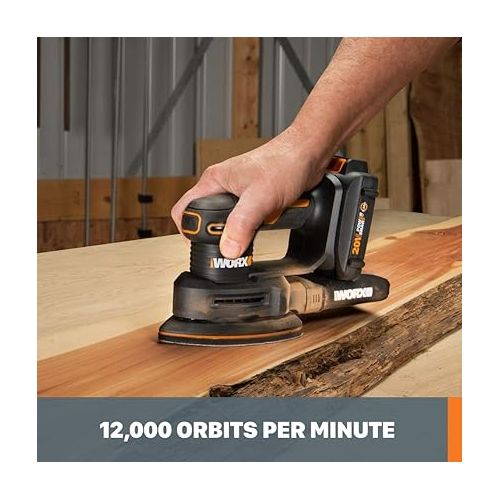  Worx WX822L.9 20V Power Share Cordless Detail Sander (Tool Only)