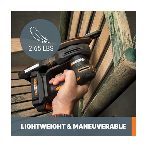  Worx WX822L.9 20V Power Share Cordless Detail Sander (Tool Only)