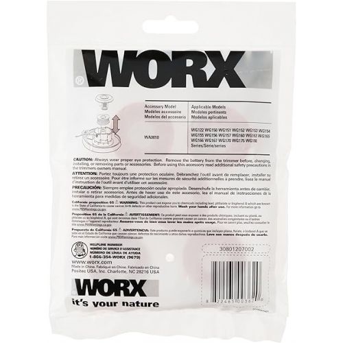  Worx WA0010 (6) Replacement Trimmer Line for Select Cordless String Trimmers