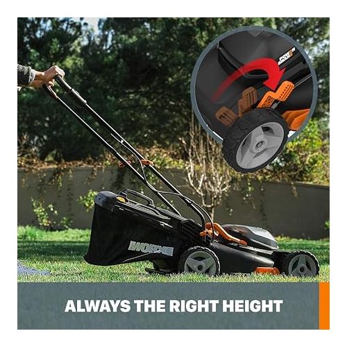  WORX WG911 20V Power Share Lawn Mower and Grass Trimmer (Batteries & Charger Included)